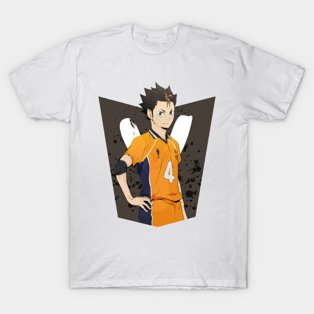 Haikyuu!!: Yu Nishinoya Ink Design T-Shirt by InalZ